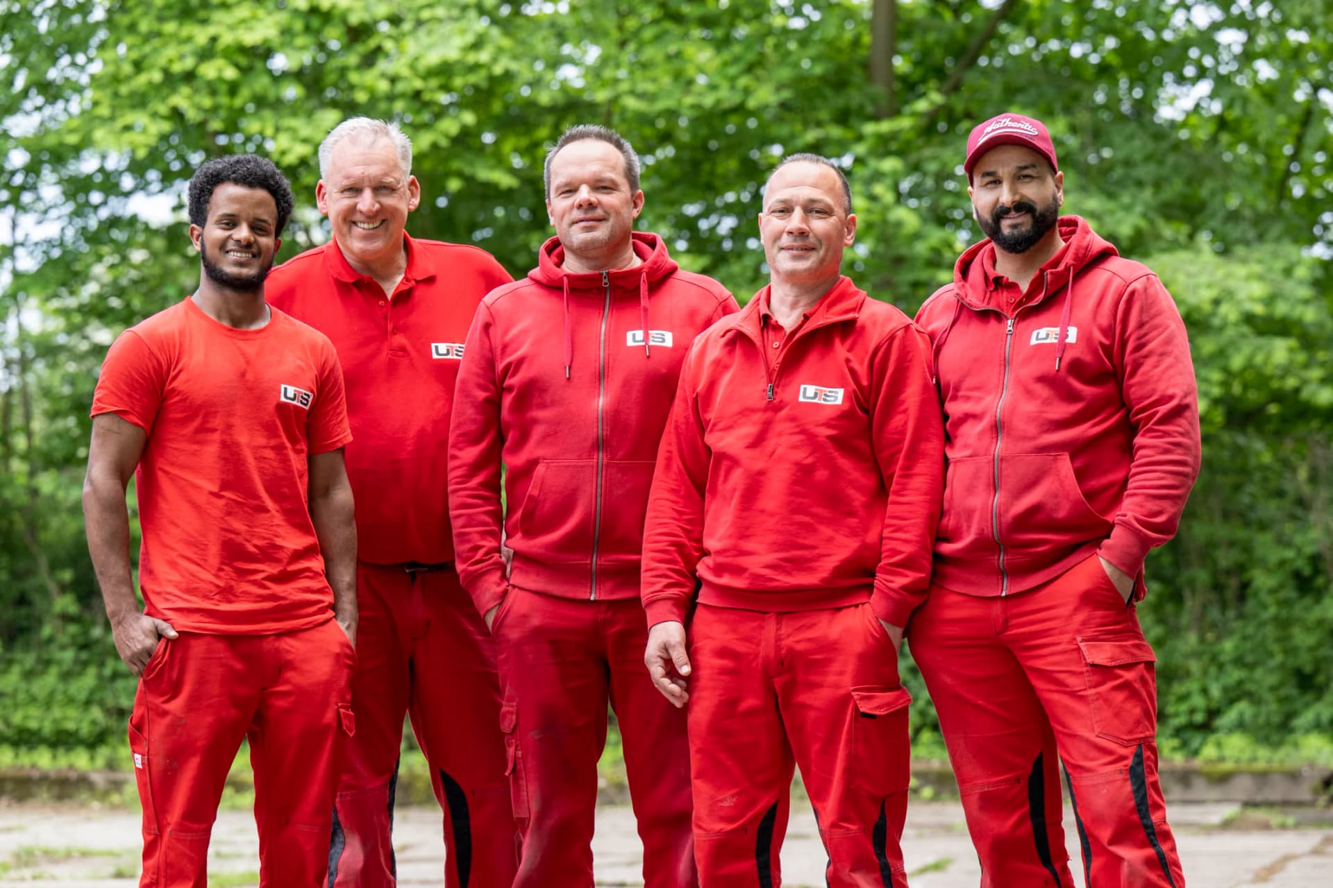 Koch Umzugsteam in Uniform